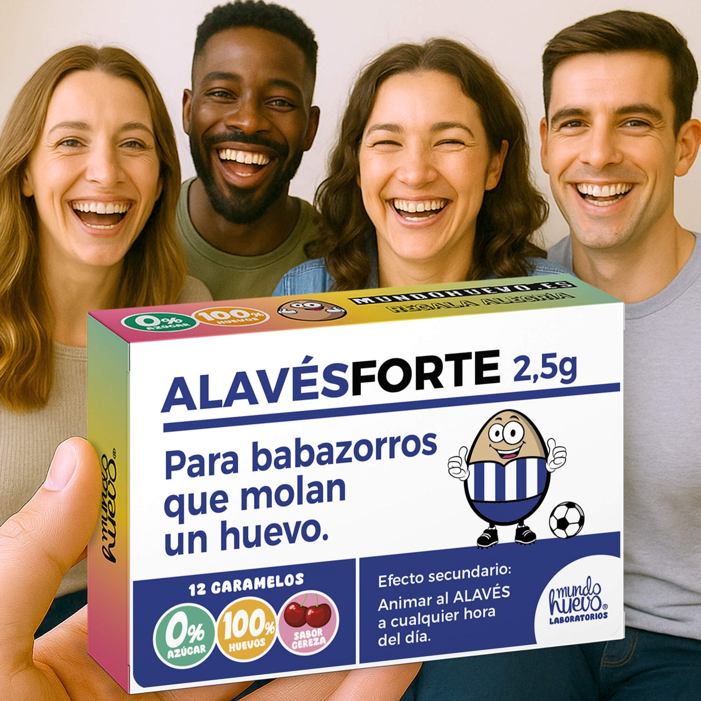 2 cajas Caramelos de broma | ALAVÉS FORTE | Cajas Regalo Divertido con 24 caramelos sin azúcar