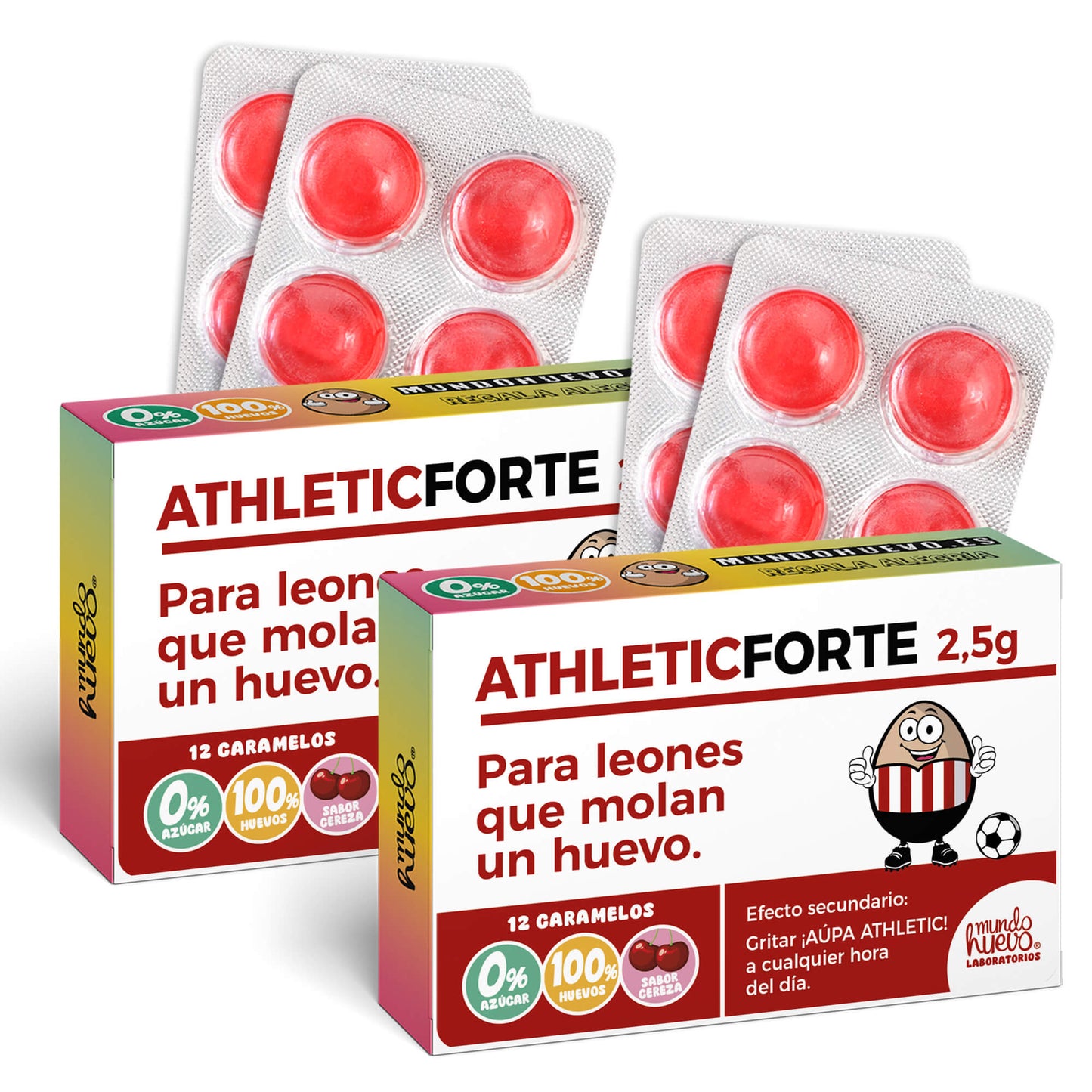 2 cajas Caramelos de broma | ATHLETIC FORTE | Cajas Regalo Divertido con 24 caramelos sin azúcar