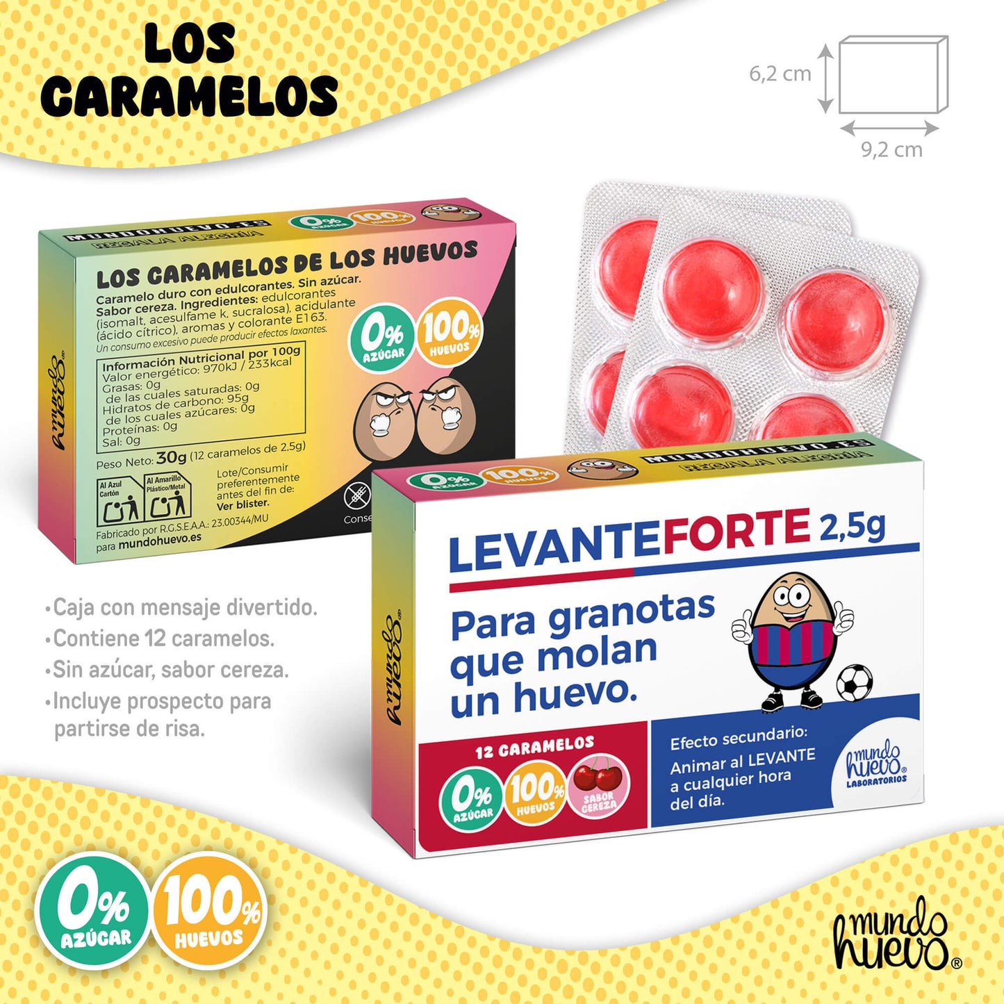 Taza Ser del Levante mola un huevo + Caramelos divertidos + Pulsera sorpresa