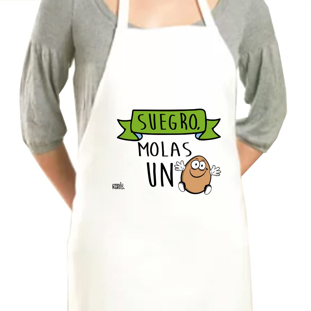 Delantal | SUEGRO MOLAS UN HUEVO | Regalo divertido.
