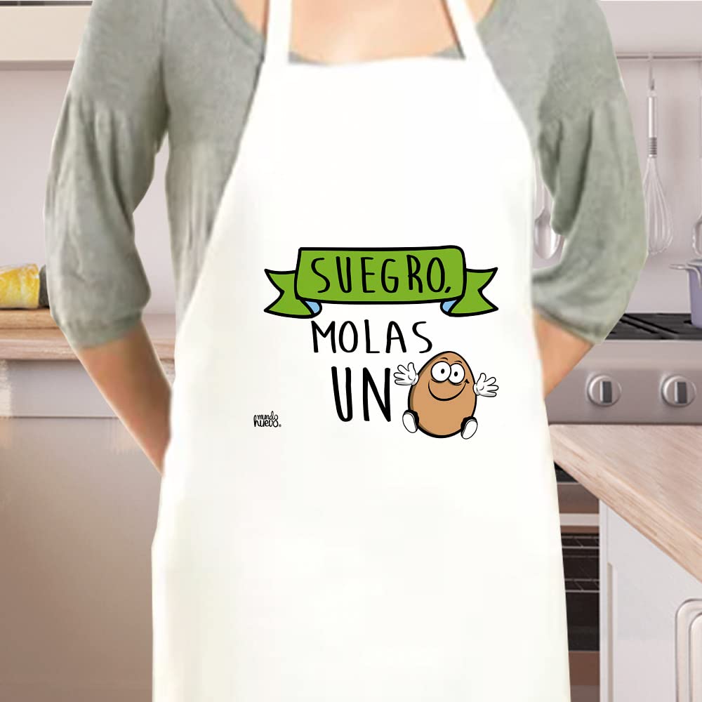 Delantal | SUEGRO MOLAS UN HUEVO | Regalo divertido.
