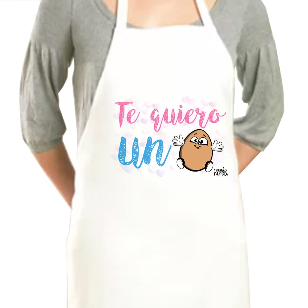 Delantal | TE QUIERO UN HUEVO | Regalo divertido.