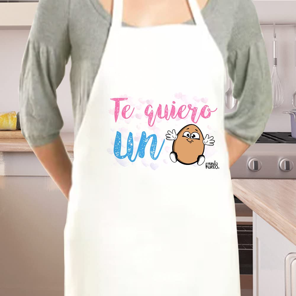Delantal | TE QUIERO UN HUEVO | Regalo divertido.
