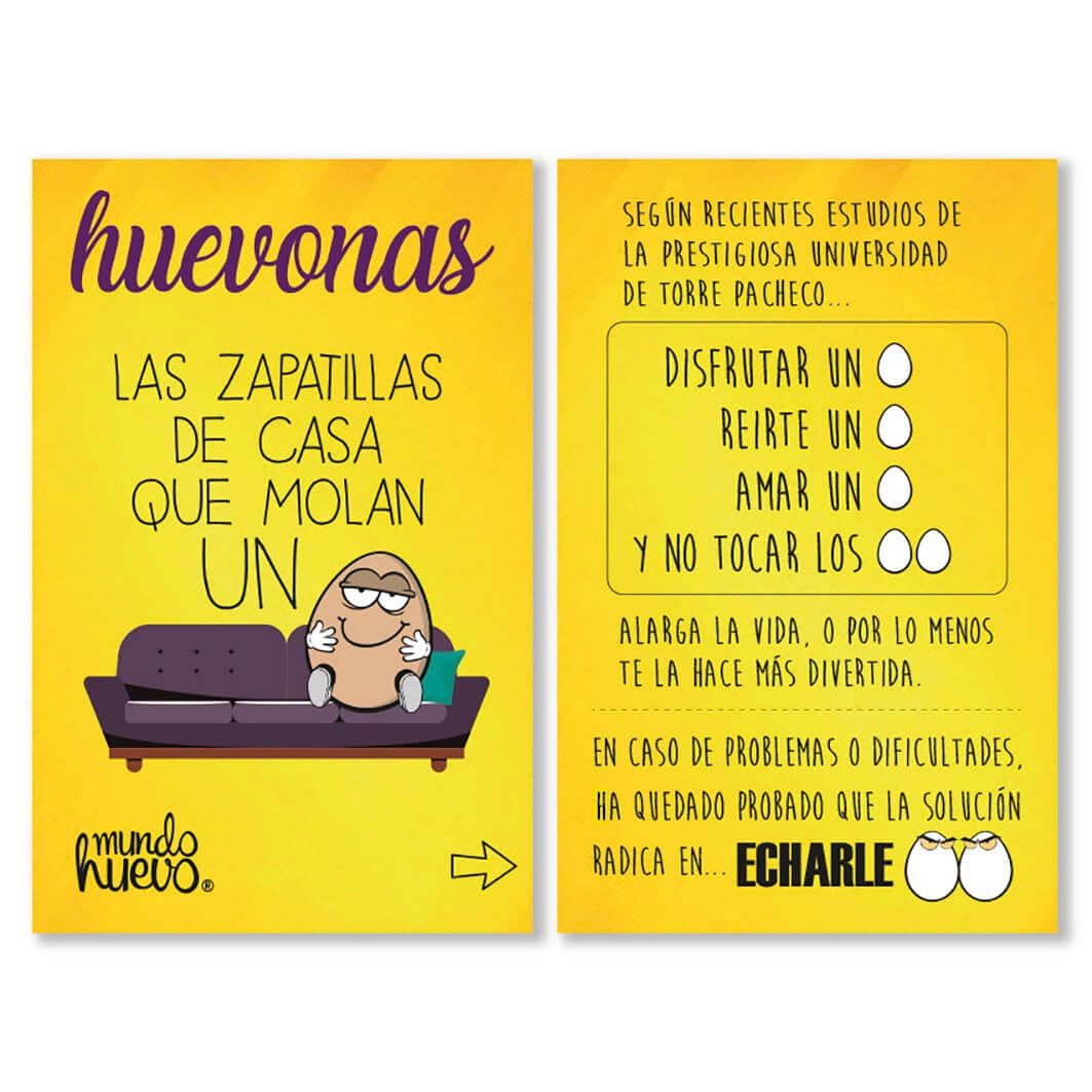 Zapatillas de casa - MI FAMILIA MOLA UN HUEVO