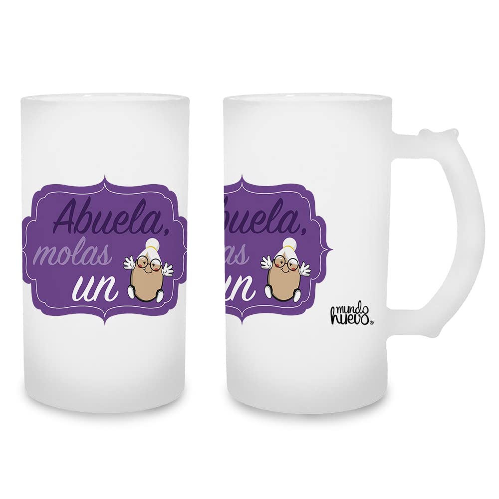 Jarra de cerveza Abuela molas un huevo