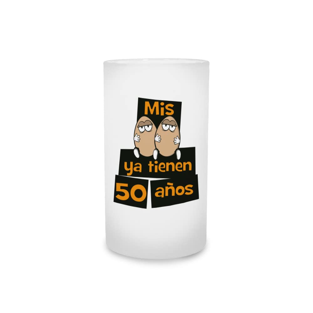 Jarra de cerveza Mis huevos ya tienen 50 años