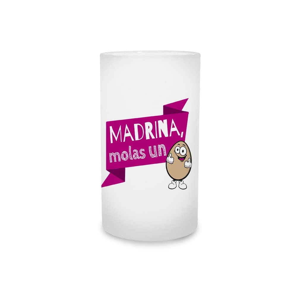 Jarra de cerveza Madrina molas un huevo