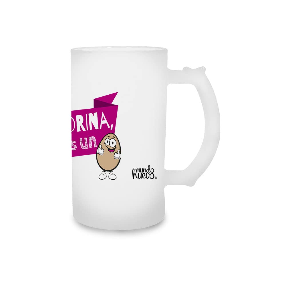 Jarra de cerveza Madrina molas un huevo