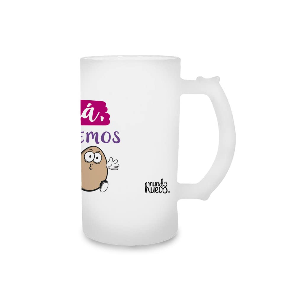 Jarra de cerveza Mamá te queremos un huevo
