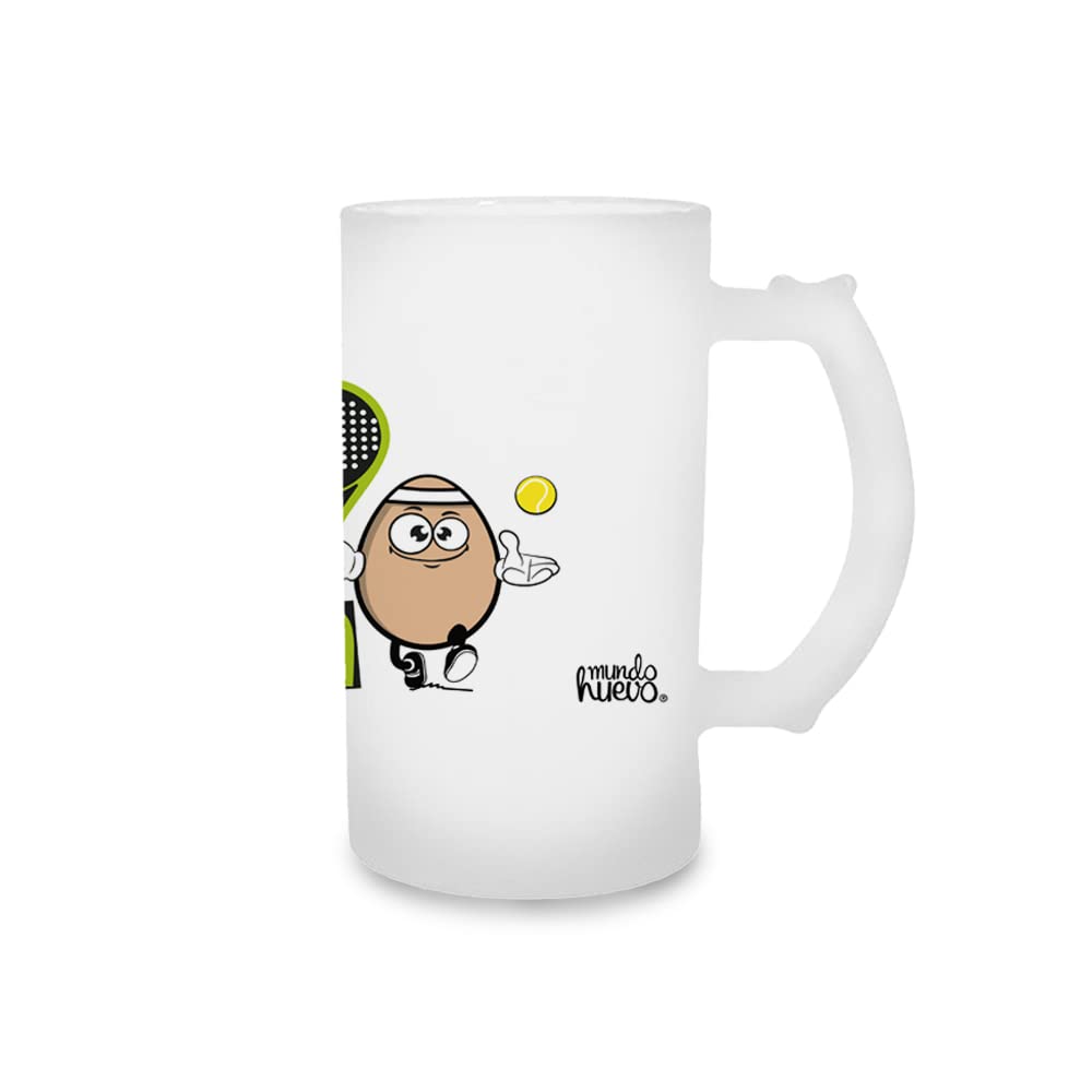 Jarra de cerveza El padel me mola un huevo