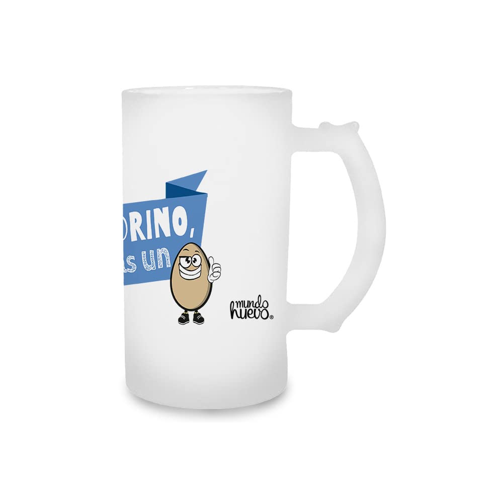 Jarra de cerveza Padrino molas un huevo