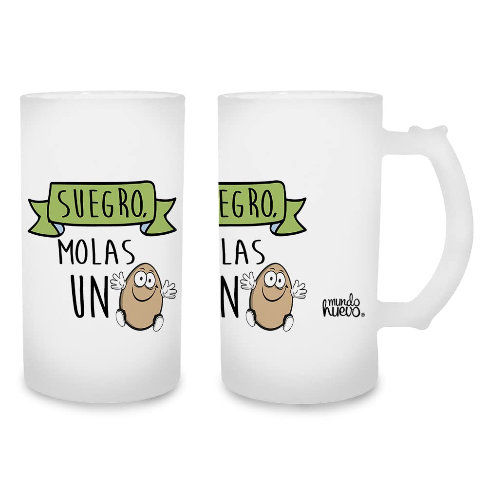 Jarra de cerveza Suegro molas un huevo