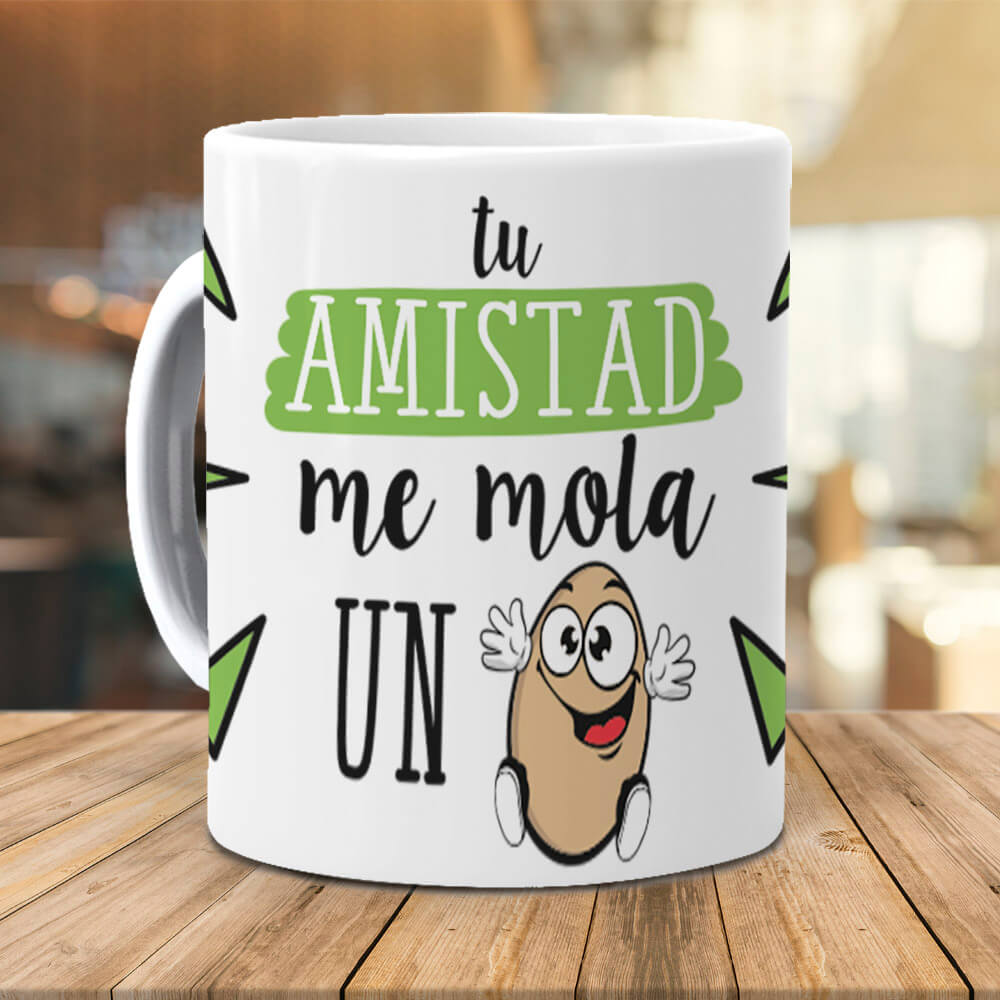 Taza Tu amistad me mola un huevo