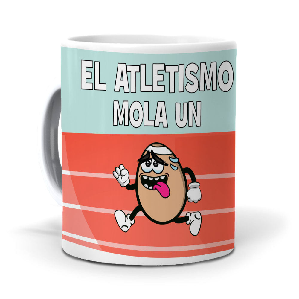 Taza El atletismo me mola un huevo