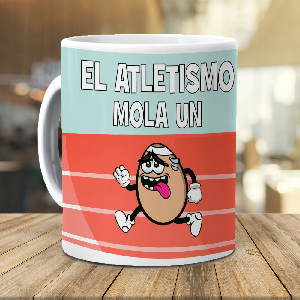 Taza El atletismo me mola un huevo