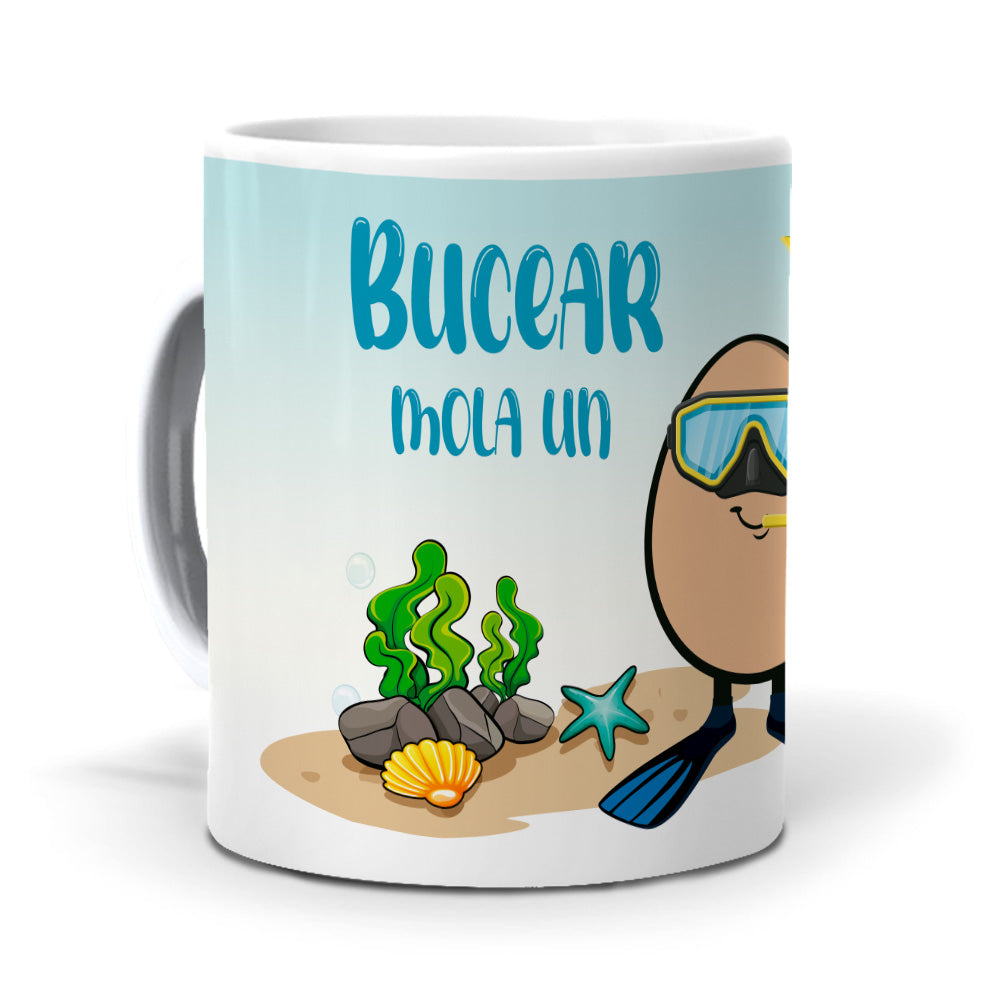 Taza Bucear mola un huevo