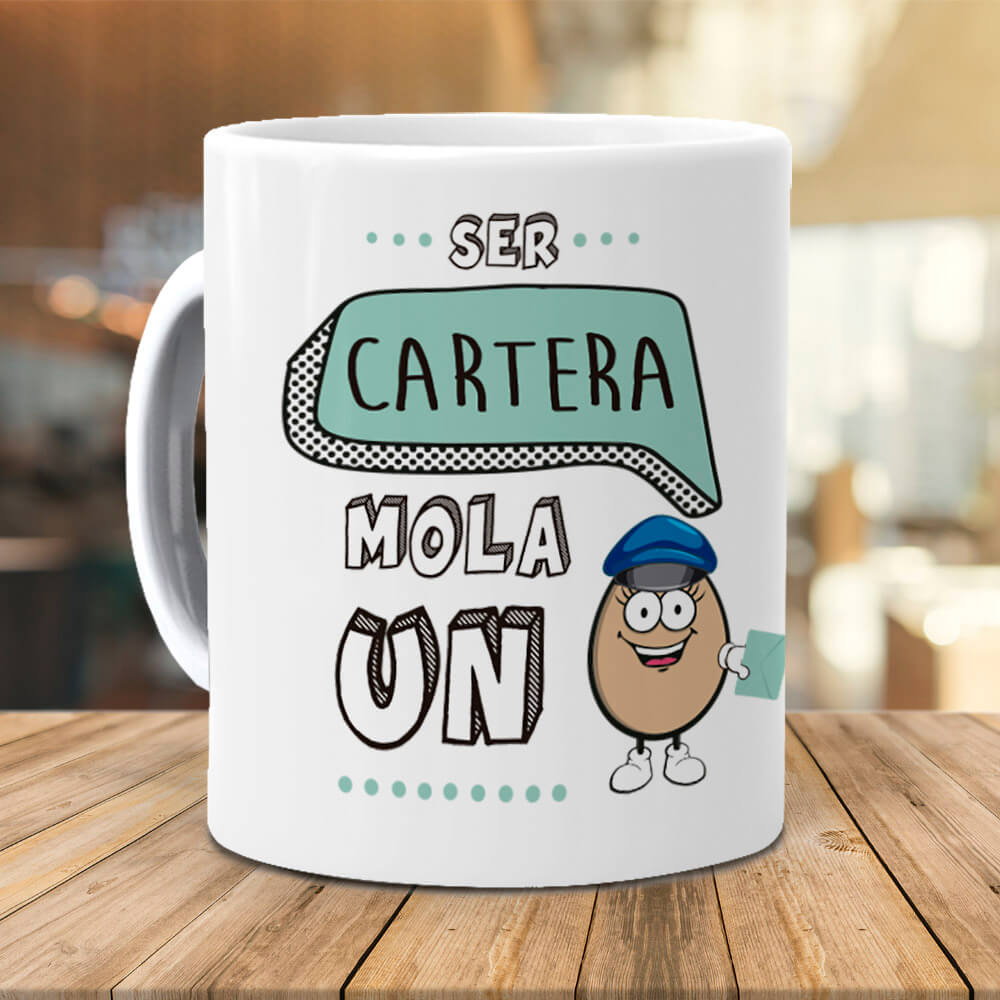Taza Ser cartera mola un huevo