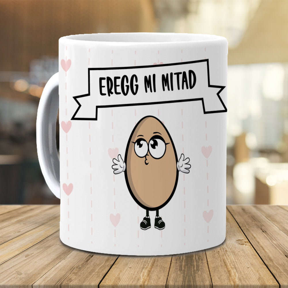 Taza Eregg mi mitad, ella