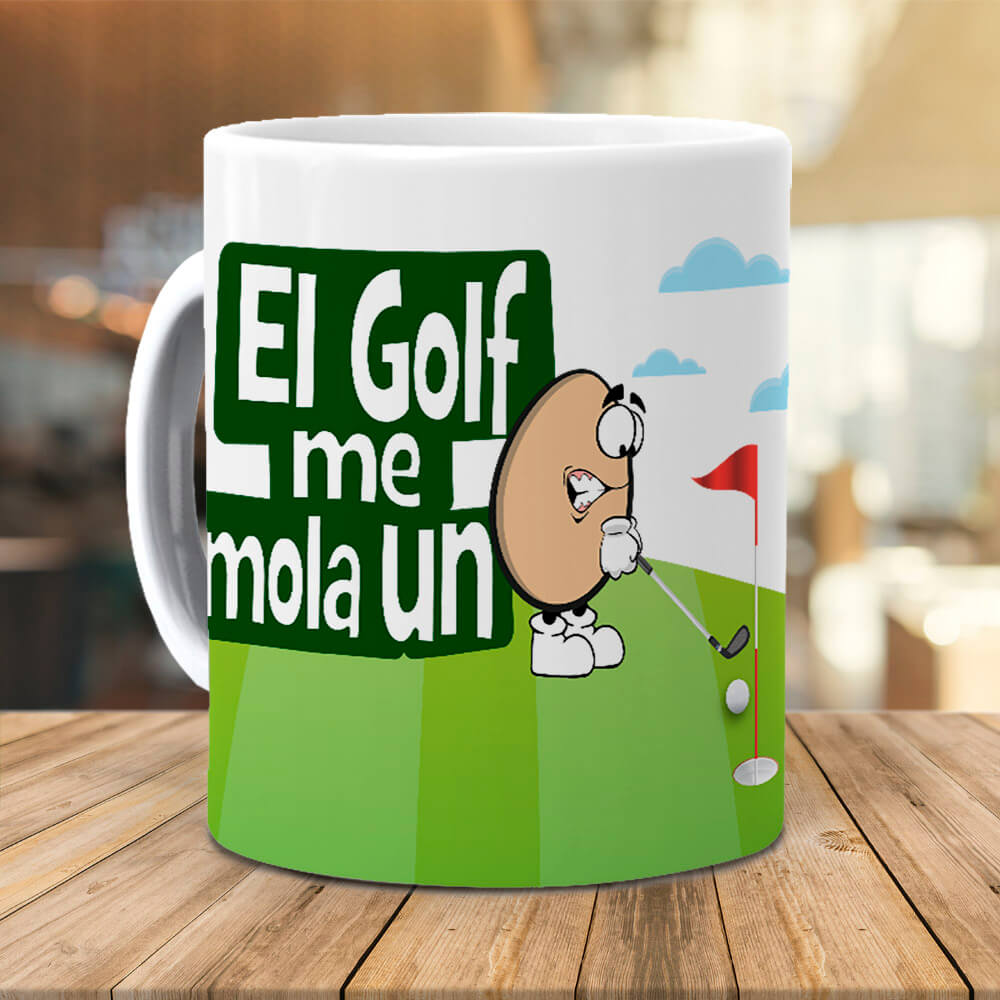 Taza El golf me mola un huevo
