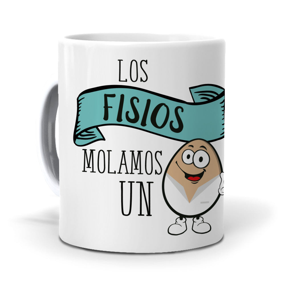 Taza Los fisios molamos un huevo