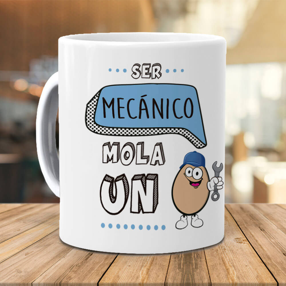 Taza Ser mecánico mola un huevo