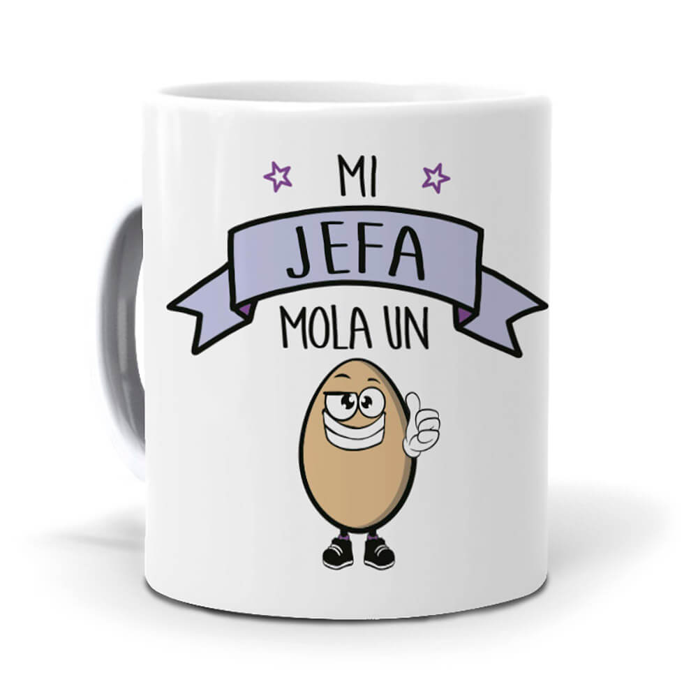 Taza Mi jefa mola un huevo