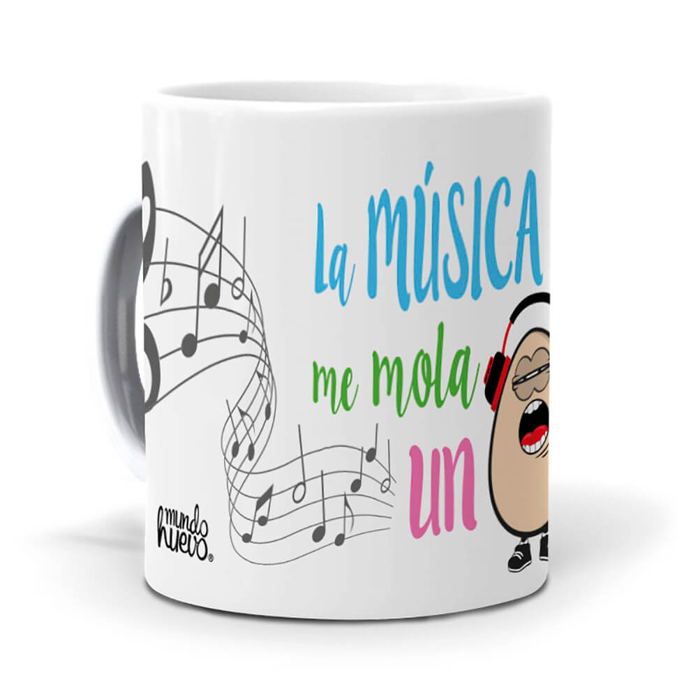 Taza La música me mola un huevo