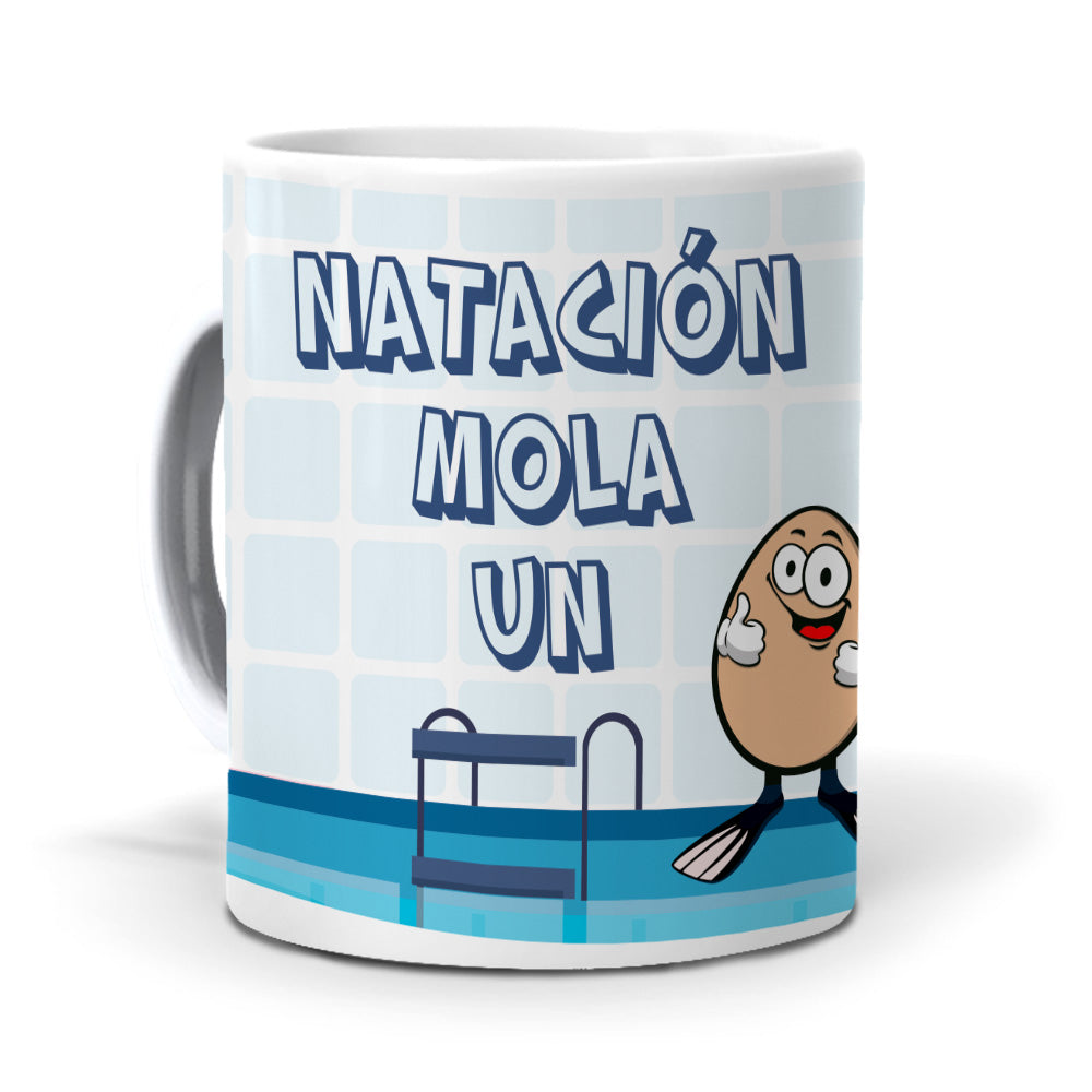 Taza Natación mola un huevo