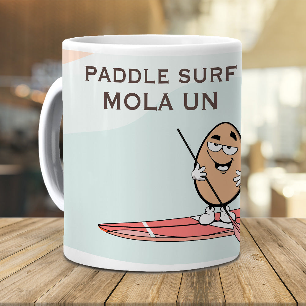Taza Paddle surf mola un huevo