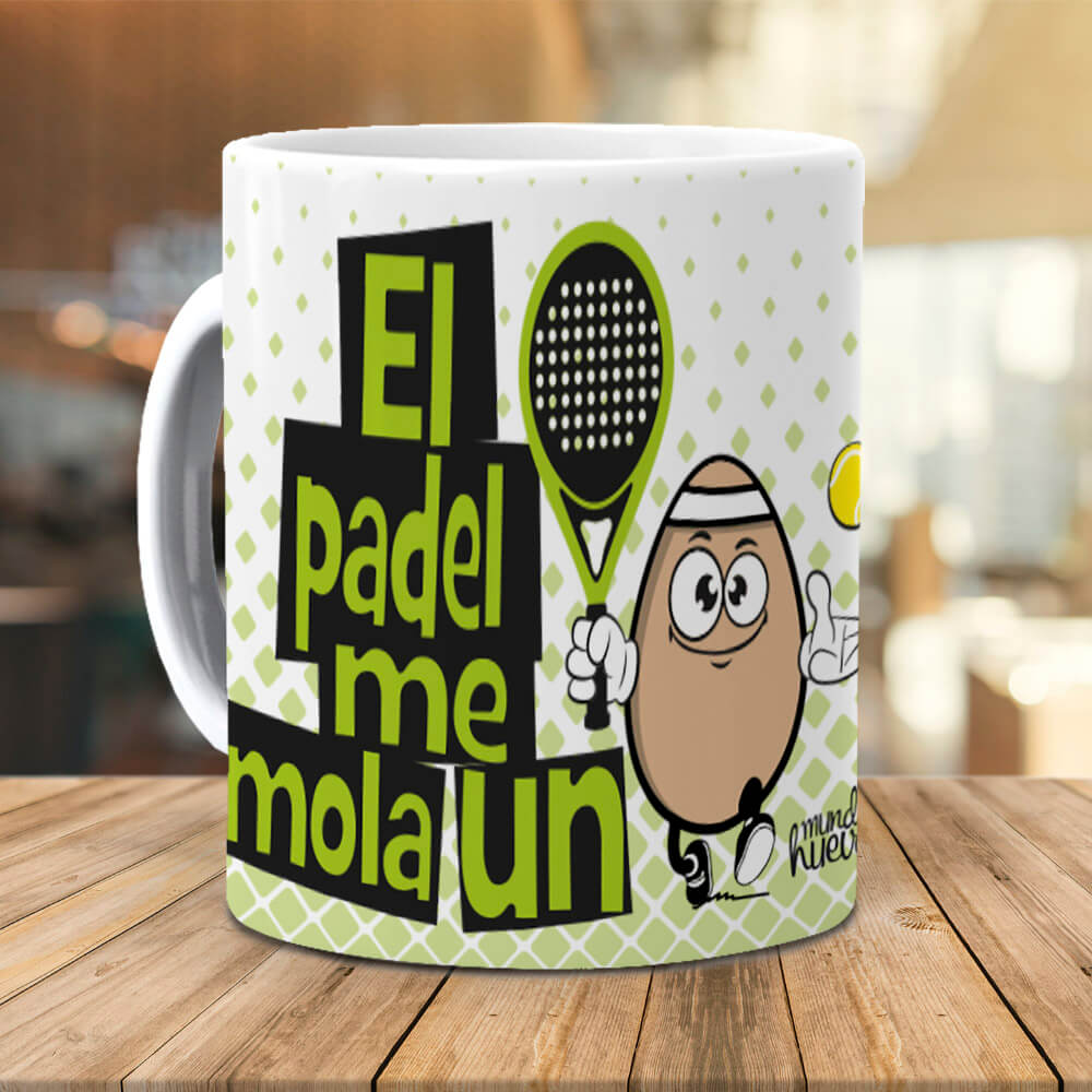 Taza El padel me mola un huevo
