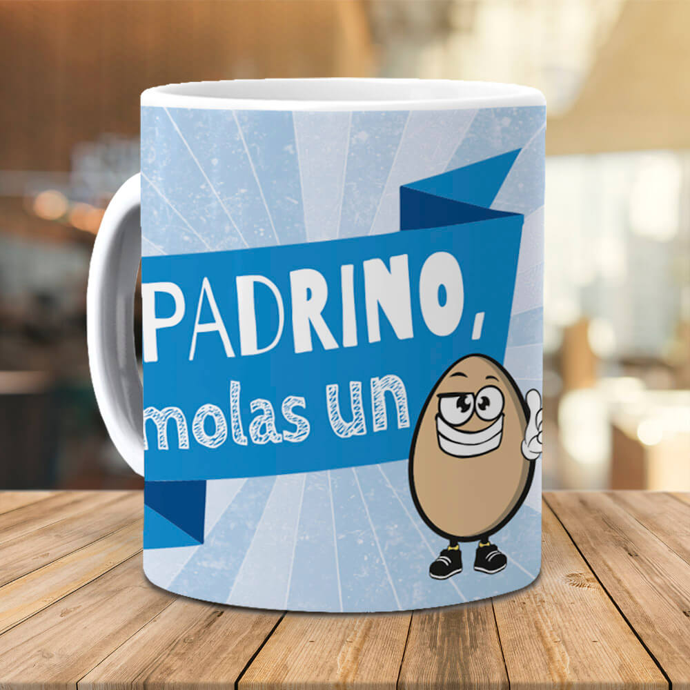 Taza Padrino molas un huevo