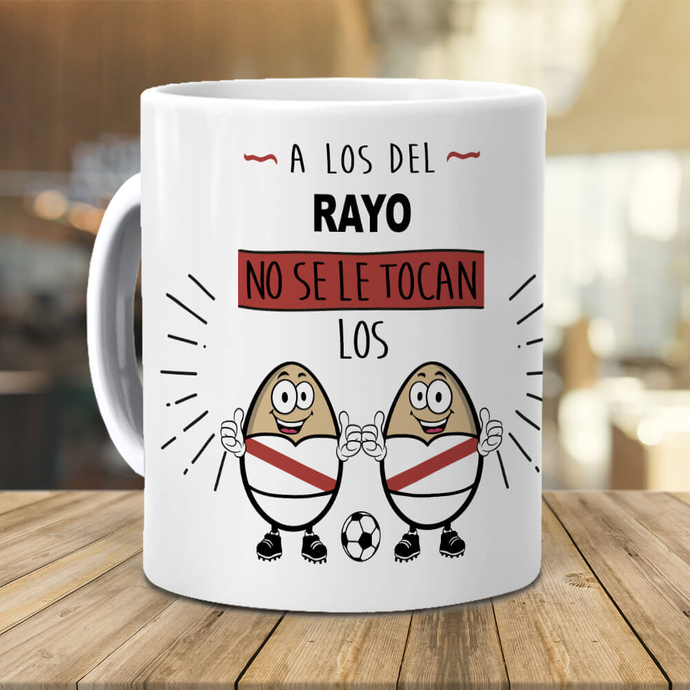 Taza A los del Rayo no se le tocan los huevos