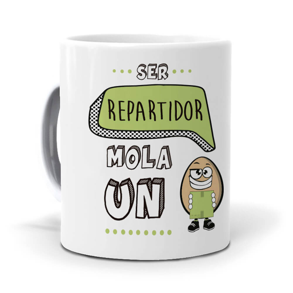 Taza Ser repartidor mola un huevo