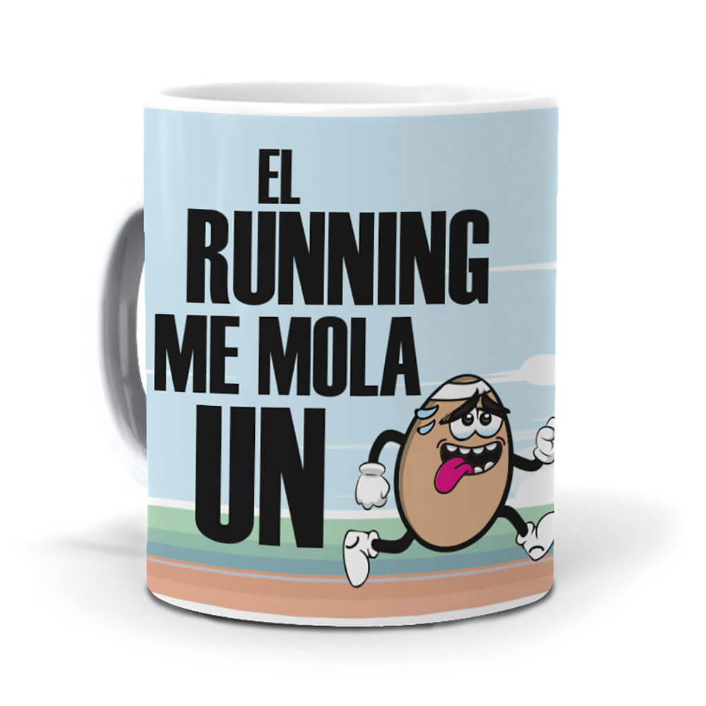 Taza El running me mola un huevo