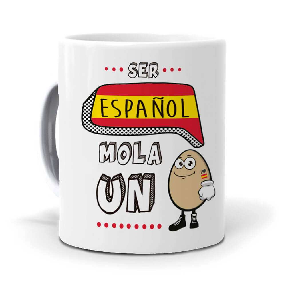 Taza Ser Español mola un huevo