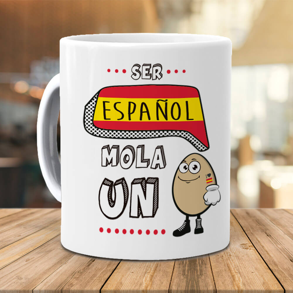 Taza Ser Español mola un huevo