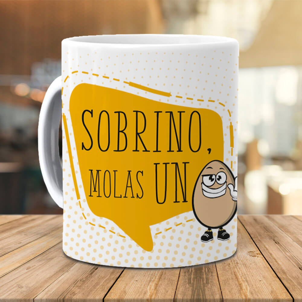 Taza Sobrino molas un huevo
