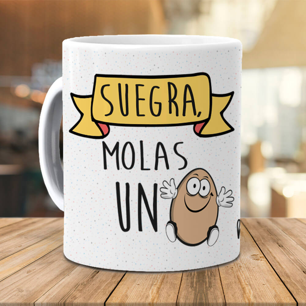 Taza Suegra molas un huevo