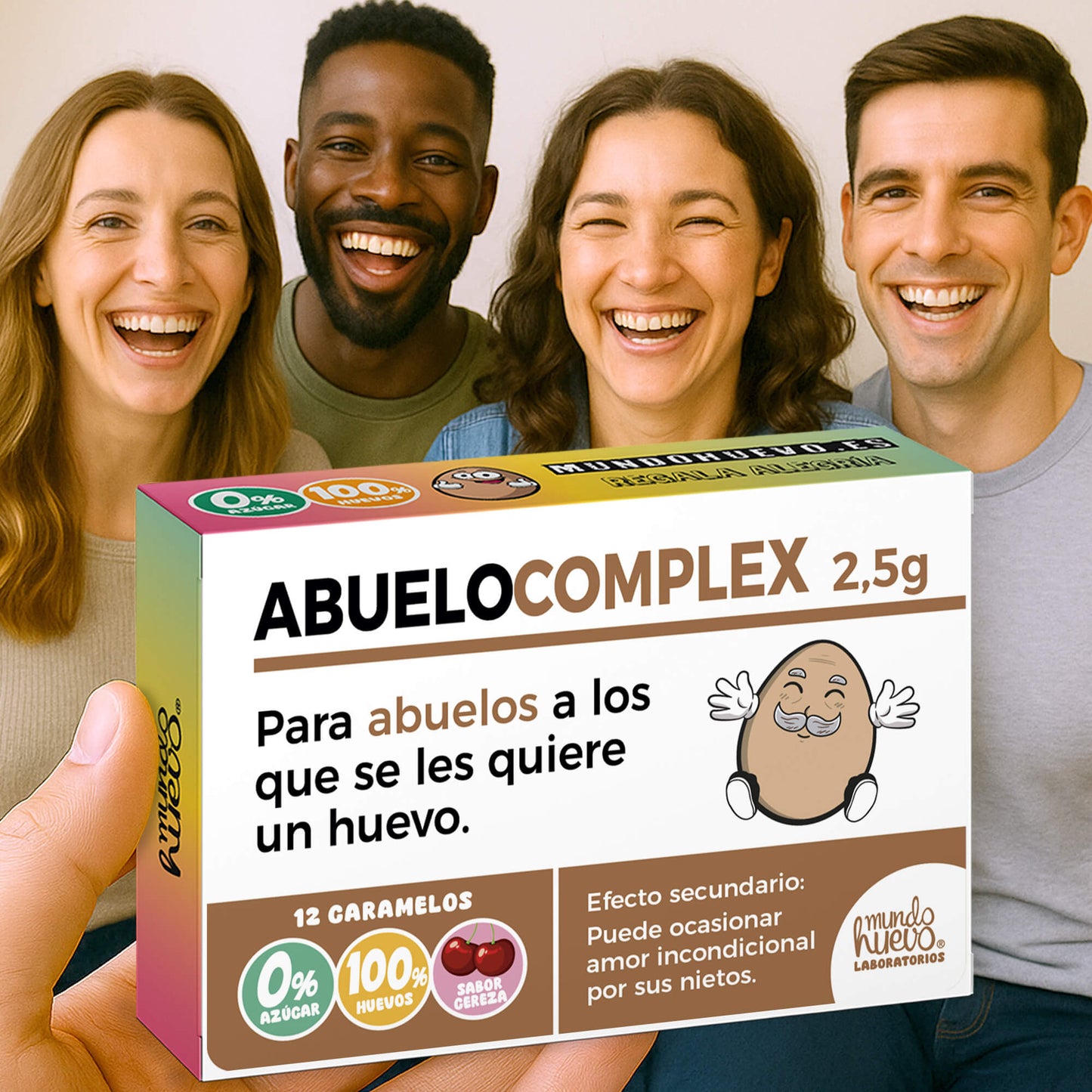2 cajas Caramelos de broma | ABUELO COMPLEX | Cajas Regalo Divertido con 24 caramelos sin azúcar