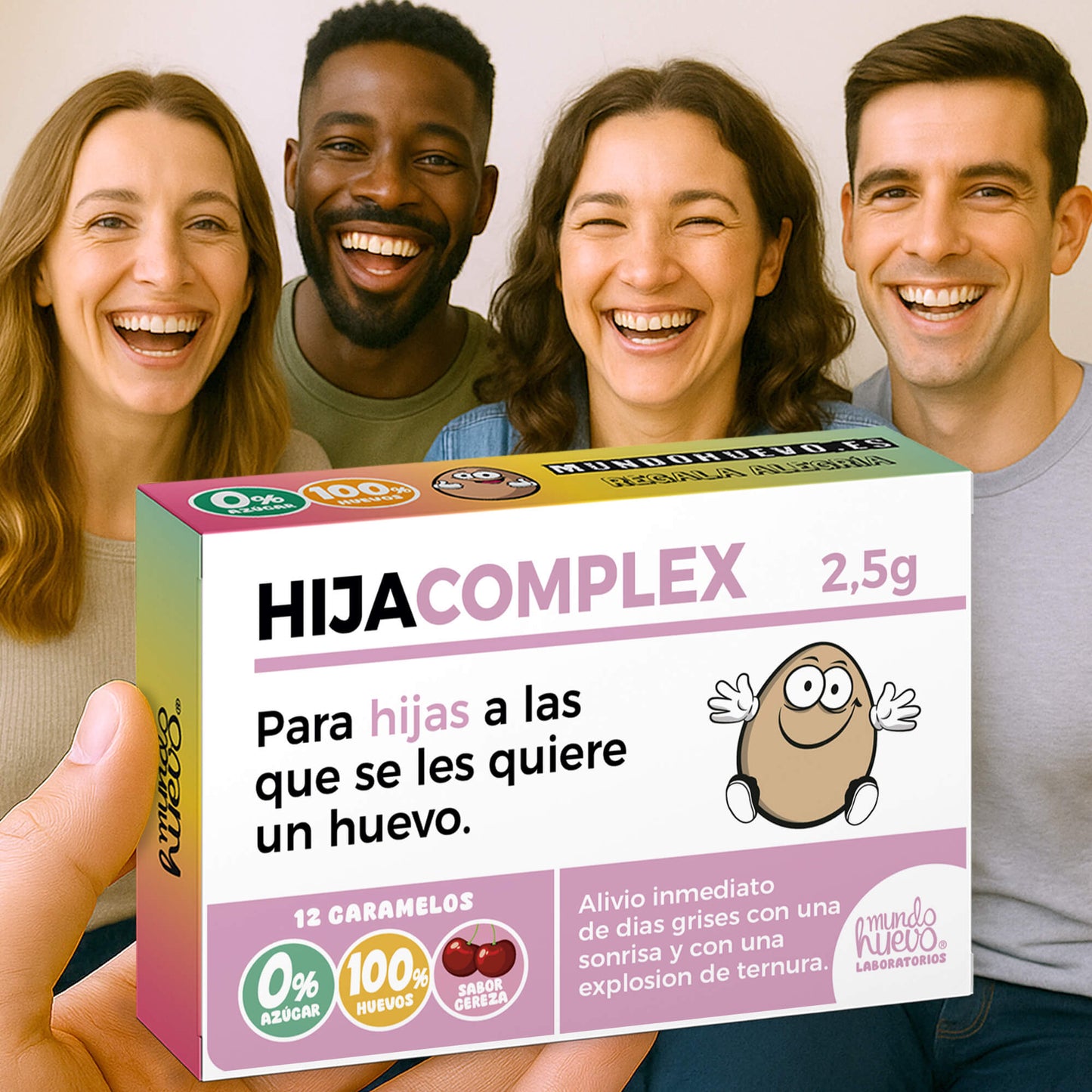 2 cajas Caramelos de broma | HIJA COMPLEX | Cajas Regalo Divertido con 24 caramelos sin azúcar