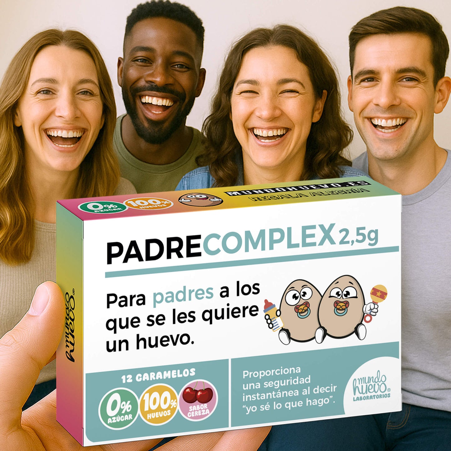2 cajas Caramelos de broma | PADRE COMPLEX | Cajas Regalo Divertido con 24 caramelos sin azúcar