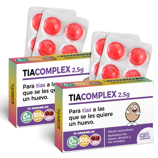 2 cajas Caramelos de broma | TIA COMPLEX | Cajas Regalo Divertido con 24 caramelos sin azúcar