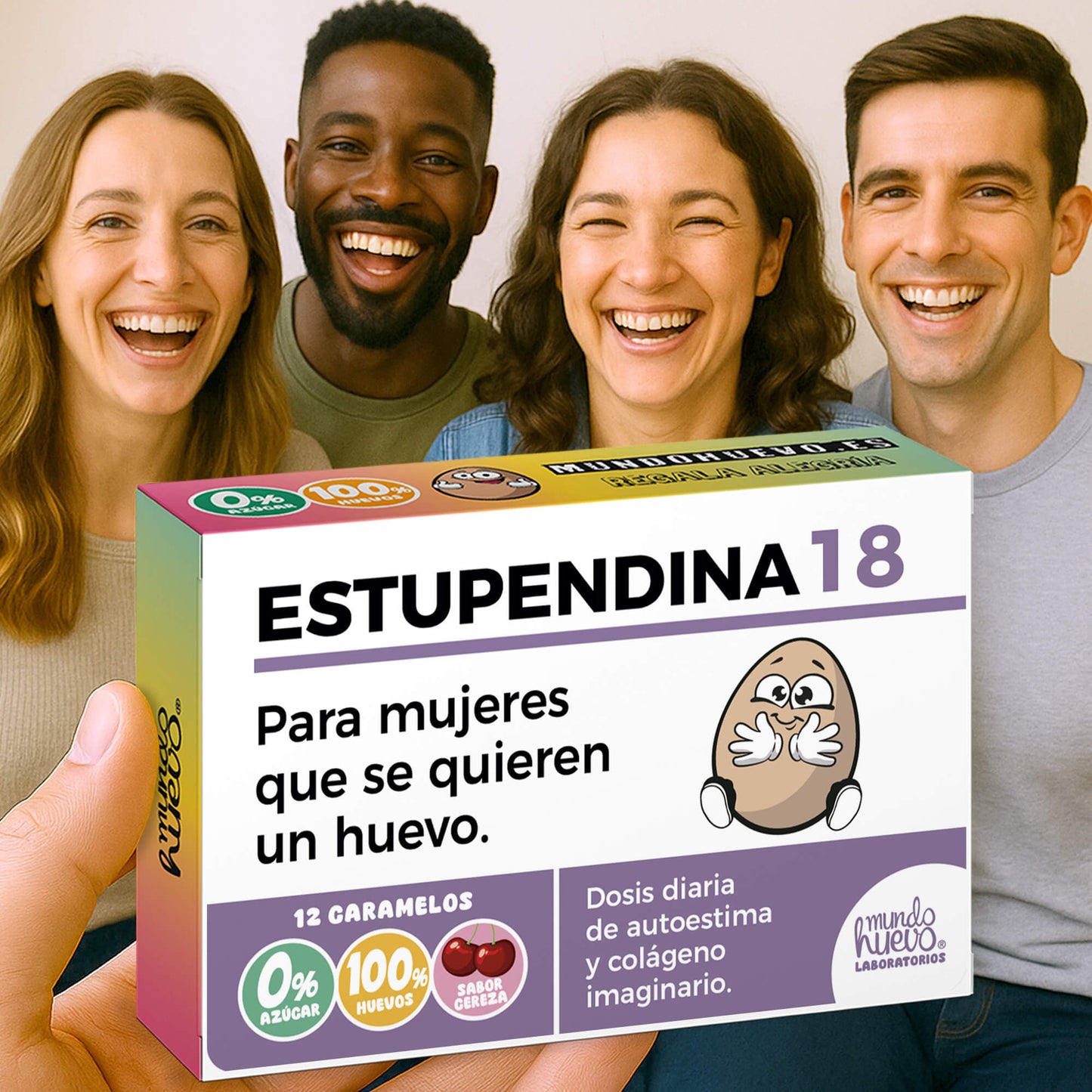 2 cajas Caramelos de broma | ESTUPENDINA 18 | Cajas Regalo Divertido con 24 caramelos sin azúcar