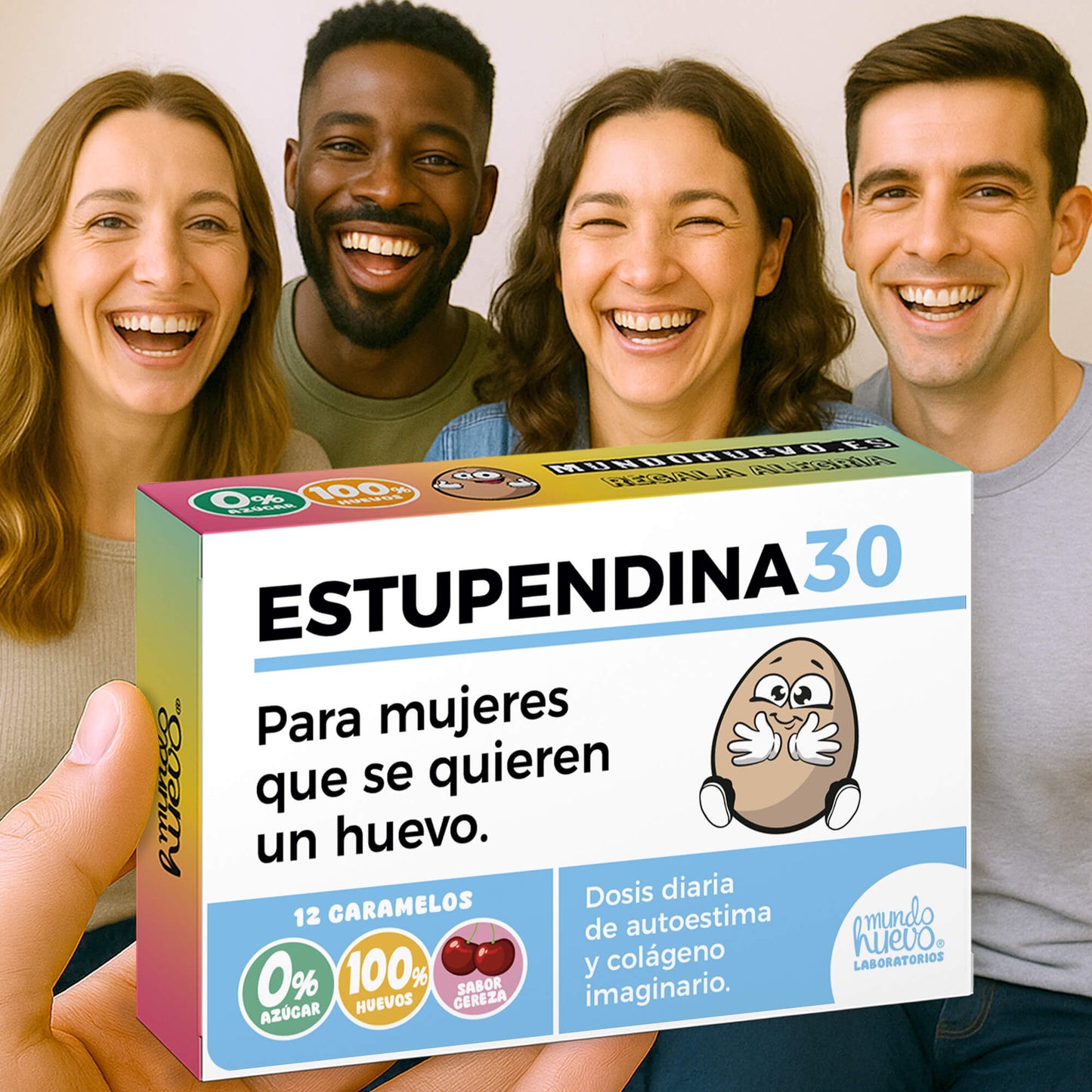 2 cajas Caramelos de broma | ESTUPENDINA 30 | Cajas Regalo Divertido con 24 caramelos sin azúcar