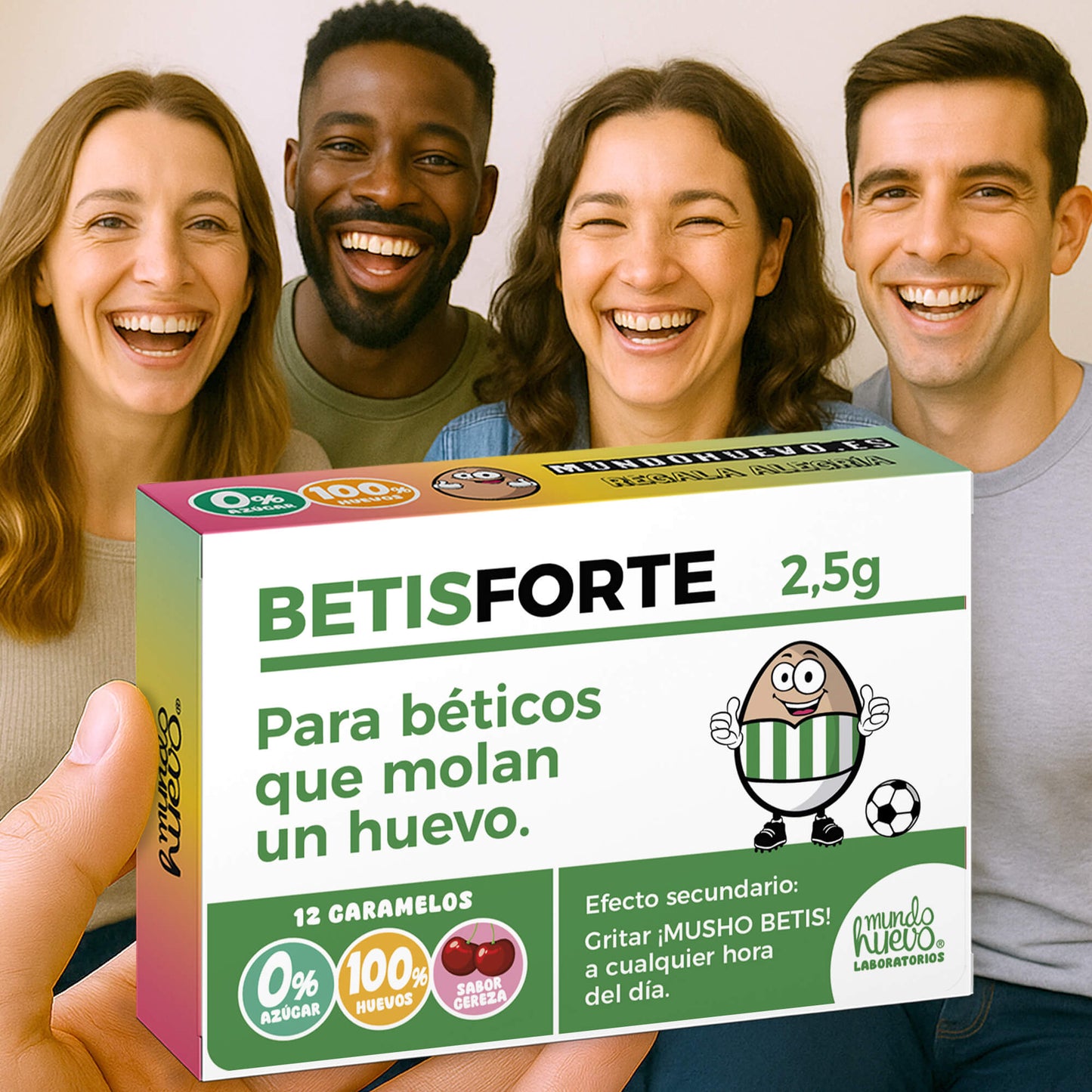 2 cajas Caramelos de broma | BETIS FORTE | Cajas Regalo Divertido con 24 caramelos sin azúcar