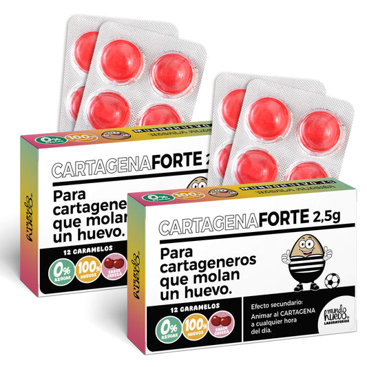 2 cajas Caramelos de broma | CARTAGENA FORTE | Cajas Regalo Divertido con 24 caramelos sin azúcar