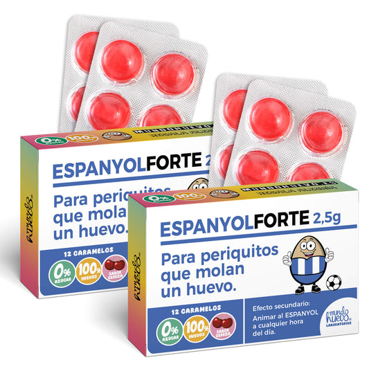 2 cajas Caramelos de broma | ESPANYOL FORTE | Cajas Regalo Divertido con 24 caramelos sin azúcar