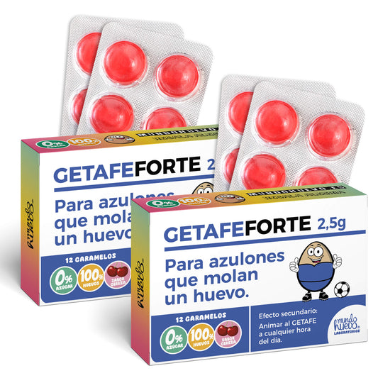 2 cajas Caramelos de broma | GETAFE FORTE | Cajas Regalo Divertido con 24 caramelos sin azúcar