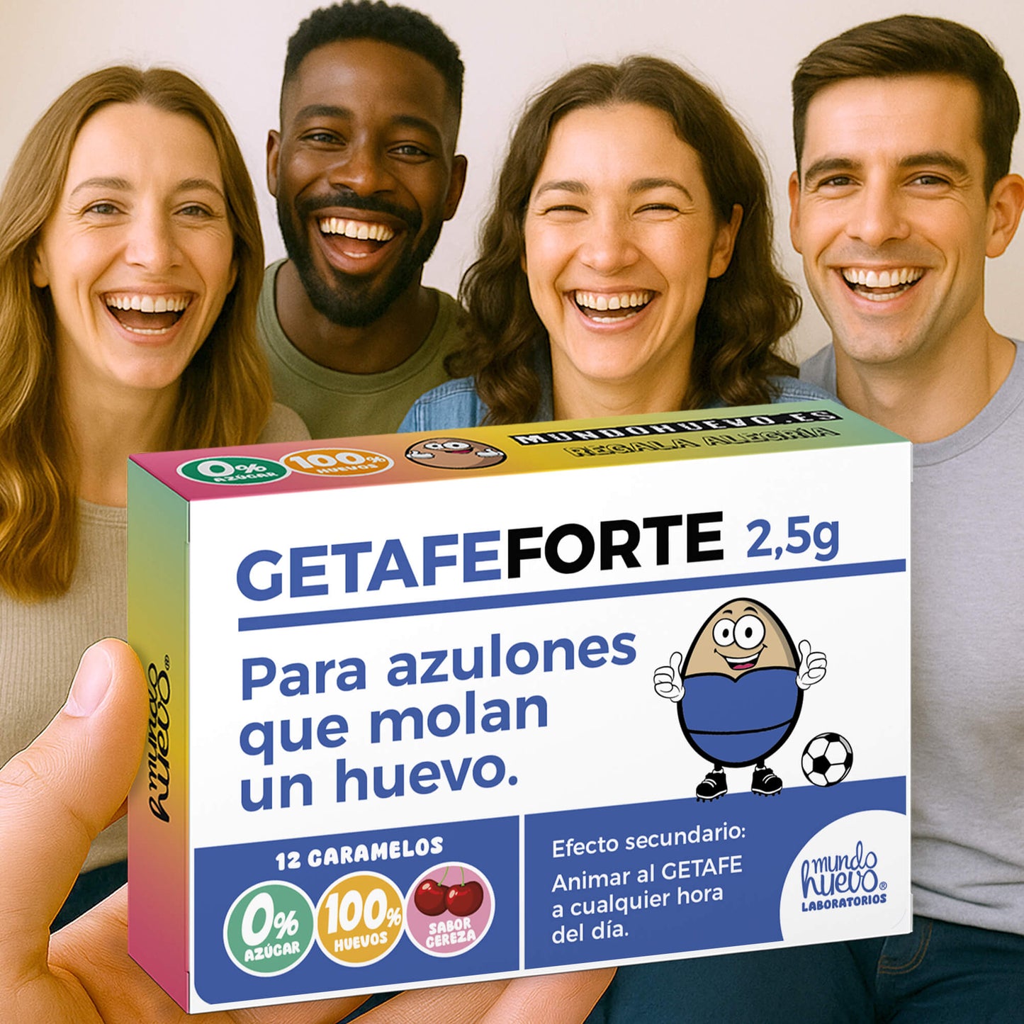 2 cajas Caramelos de broma | GETAFE FORTE | Cajas Regalo Divertido con 24 caramelos sin azúcar