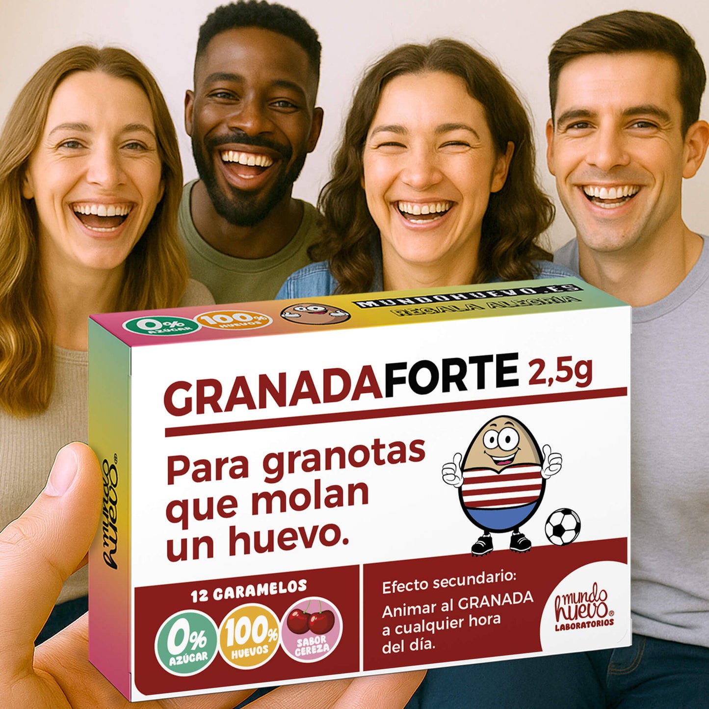 2 cajas Caramelos de broma | GRANADA FORTE | Cajas Regalo Divertido con 24 caramelos sin azúcar
